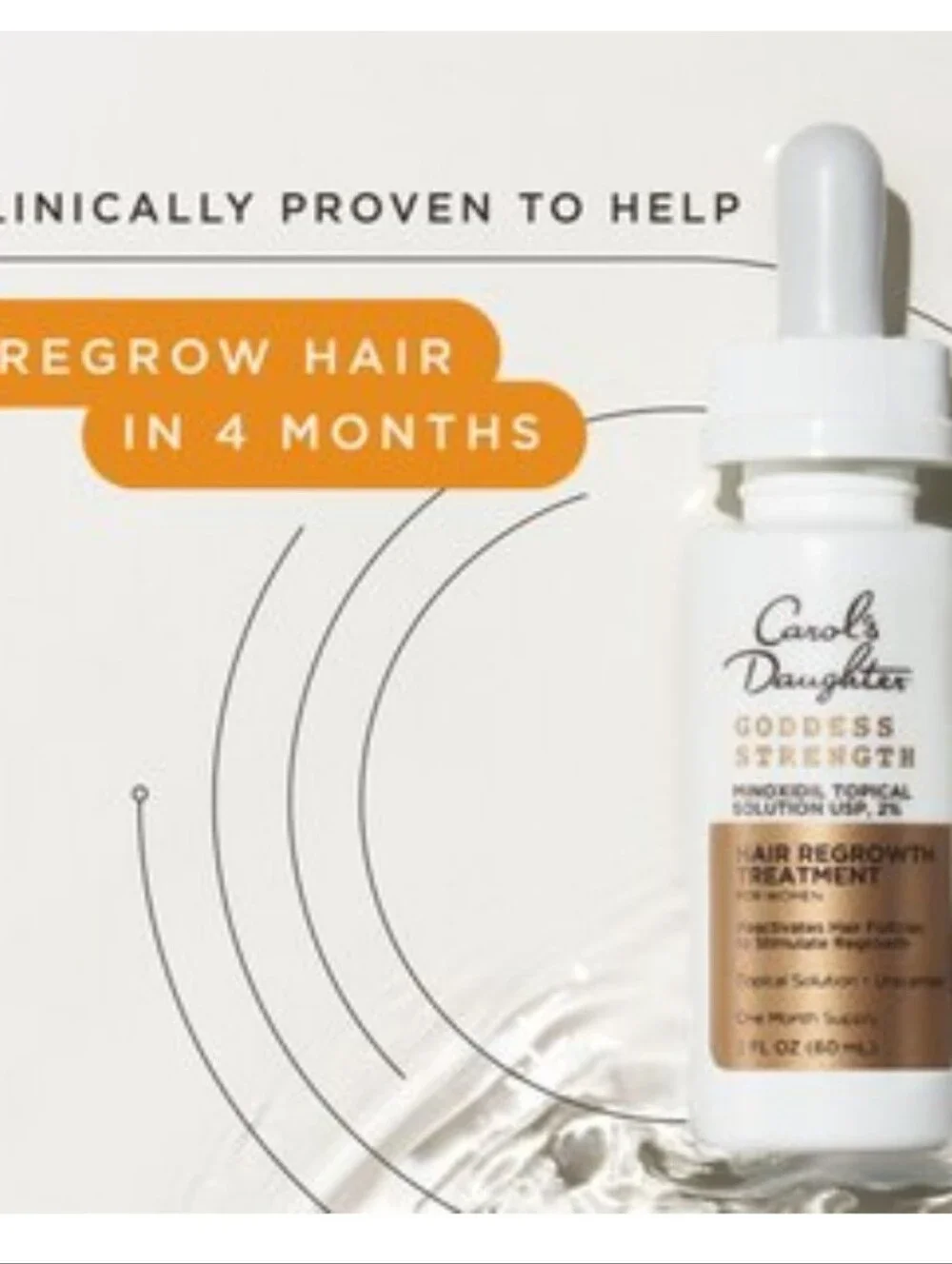 Carol's Daughter Goddess Strength 2% Minoxidil Solution Hair Regrowth Treatment